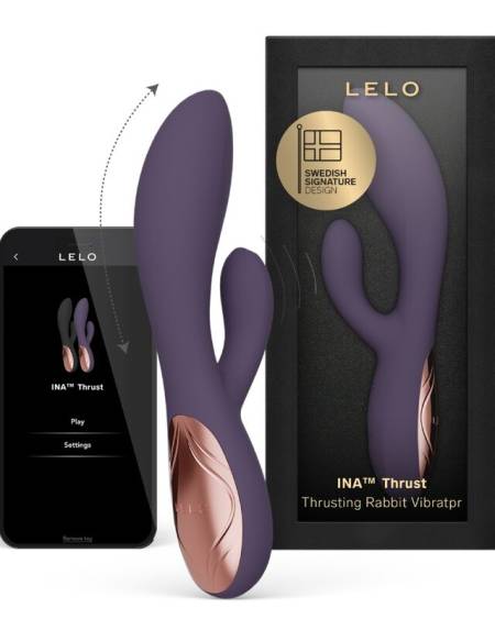 LELO - INA THRUST RABBIT THRUSTING VIBRATOR PURPLE