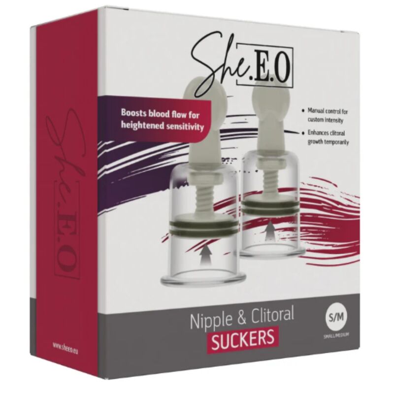 SHE.E.O - SUCCIONADORES PARA PEZONES Y CLÍTORIS S/M - Imagem de 5