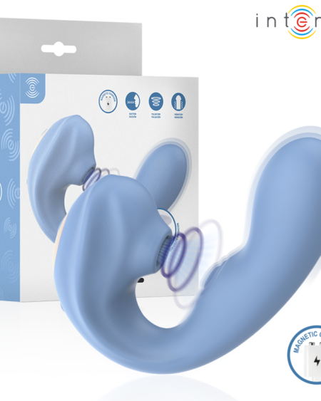 INTENSE - GINA MULTIFUNCTION CLITORAL STIMULATOR BLUE