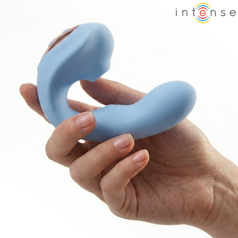 INTENSE - GINA MULTIFUNCTION CLITORAL STIMULATOR BLUE - Imagem de 2