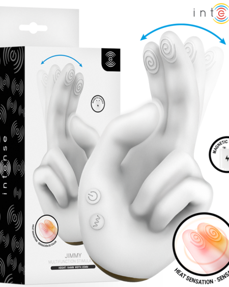 INTENSE - JIMMY HAND-SHAPED MULTIFUNCTION STIMULATOR WITH VIBRATION AND HEAT