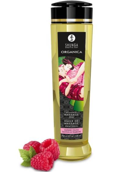SHUNGA - ORGANIC MASSAGE OIL RASPBERRY FEELING 240 ML