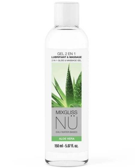 MIXGLISS - 2 IN 1 WATER-BASED LUBRICANT AND MASSAGE GEL NURU ALOE VERA 150 ML