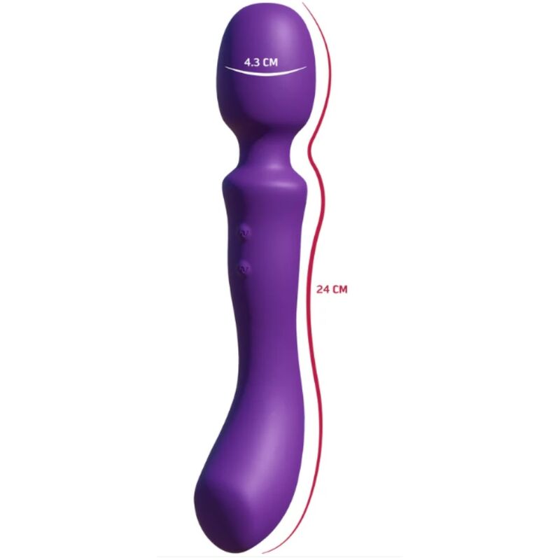 SHE.E.O - DOUBLE-ENDED VIBRATING MASSAGER WAND PURPLE - Imagem de 4