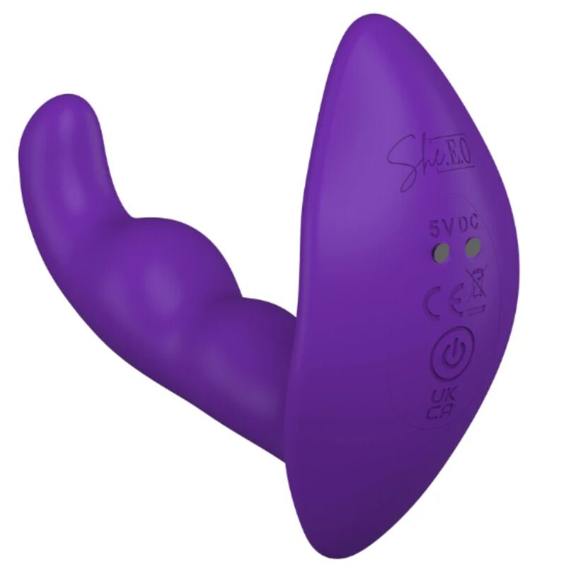 SHE.E.O - ROTATING VIBRATING ANAL STIMULATOR WITH REMOTE CONTROL - PURPLE - Imagem de 5