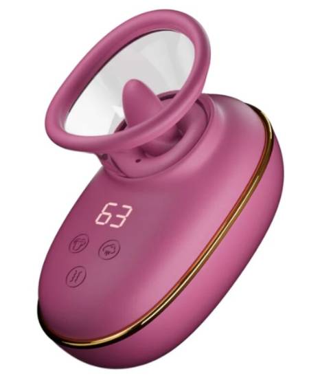 SHE.E.O - AUTOMATIC CLITORAL STIMULATING PUMP WITH LICKING EFFECT (PURPLE)