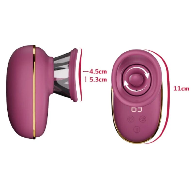 SHE.E.O - AUTOMATIC CLITORAL STIMULATING PUMP WITH LICKING EFFECT (PURPLE) - Imagem de 5