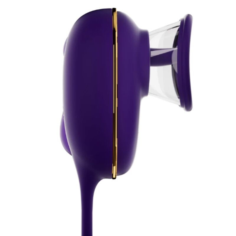 SHE.E.O - CLITORAL SUCTION TOOL WITH LICKING EFFECT AND PURPLE ANAL STIMULATOR - Imagem de 3