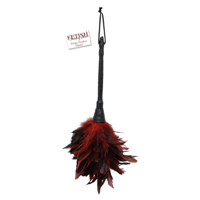 FETISH FANTASY SERIES - BLACK RED FRISKY FEATHER TICKLER - Imagem de 2