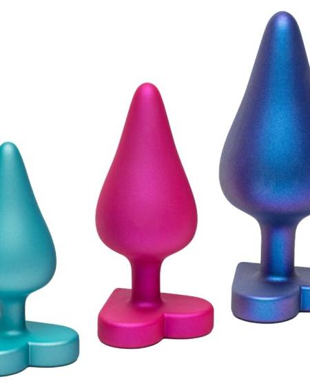 ROMP - LUSTER ANAL TRAINING KIT S/M/L WITH HEART-SHAPED BASE
