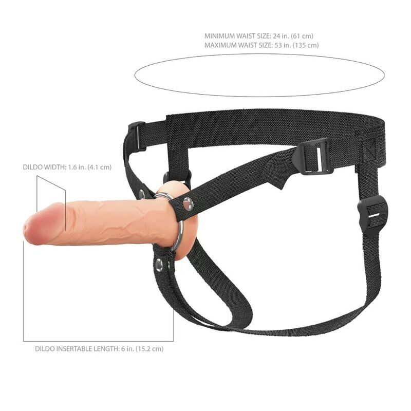 FANTASY X-TENSIONS ELITE - 15.2 CM HOLLOW SILICONE STRAP-ON - Imagem de 5