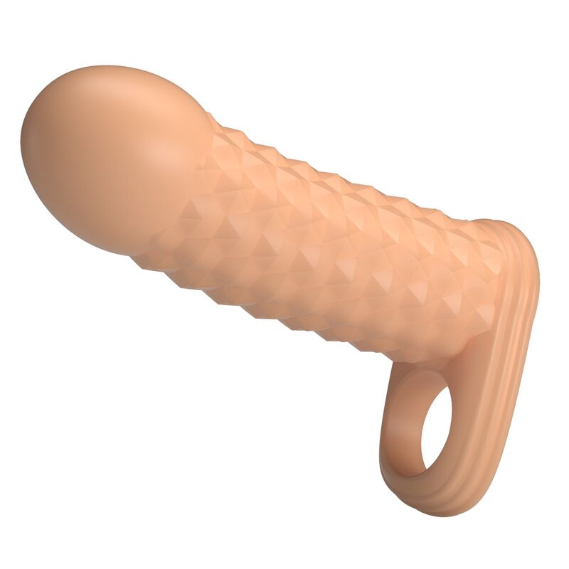 PRETTY LOVE - WOLFRAM PENIS EXTENSION SLEEVE 11.5 CM Ø 3.8 CM NATURAL - Imagem de 5