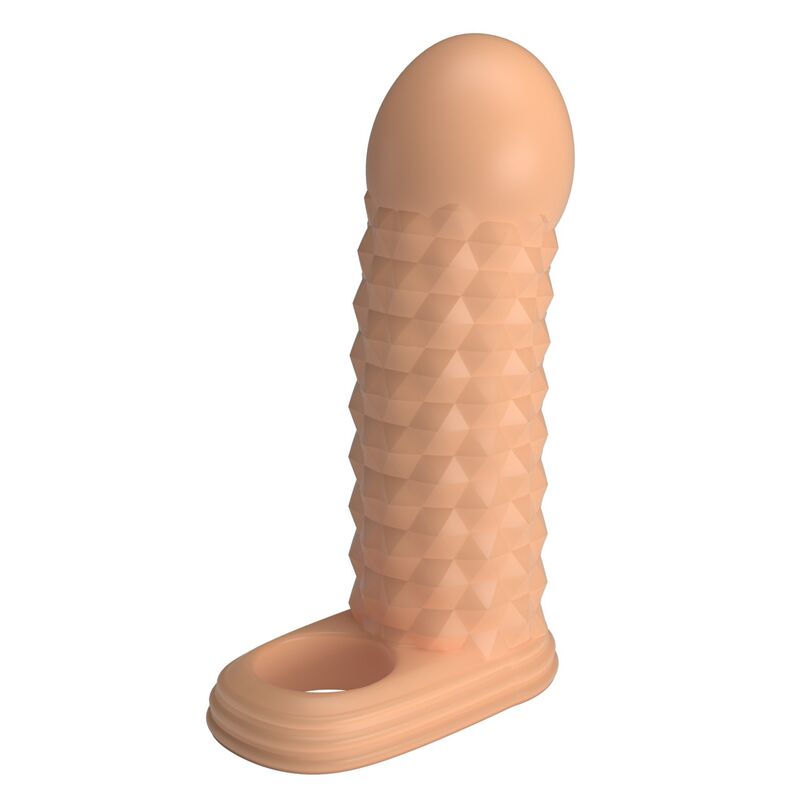 PRETTY LOVE - WOLFRAM PENIS EXTENSION SLEEVE 11.5 CM Ø 3.8 CM NATURAL - Imagem de 4