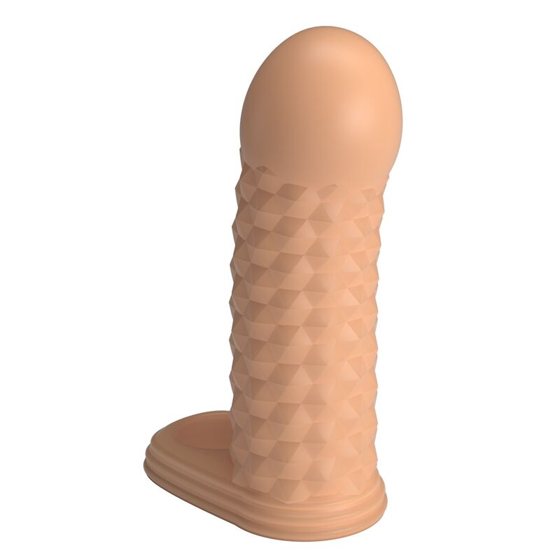 PRETTY LOVE - WOLFRAM PENIS EXTENSION SLEEVE 11.5 CM Ø 3.8 CM NATURAL - Imagem de 3