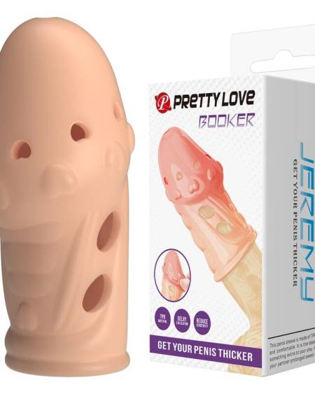 PRETTY LOVE - SOCKER TEXTURED PENIS SLEEVE NATURAL