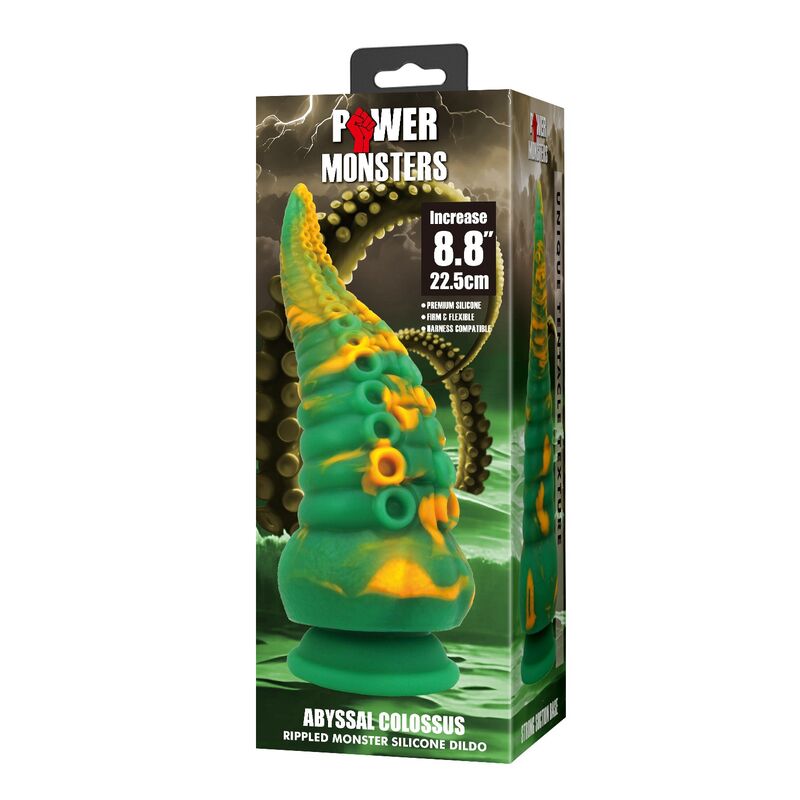 POWER MONSTERS - ABYSSAL COLOSSUS BICOLOR FANTASY SILICONE DILDO 22.5 CM Ø 6 CM - Imagem de 3