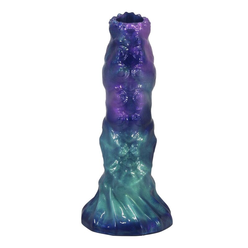 POWER MONSTERS - DUSKWALKER SENTINEL TRICOLOR INFLATABLE FANTASY SILICONE DILDO 23 CM Ø 5 CM - Imagem de 4