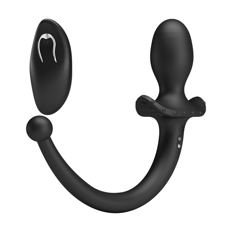 MR PLAY - WIRELESS REMOTE CONTROL ANAL AND PERINEUM VIBRATOR BLACK - Imagem de 3
