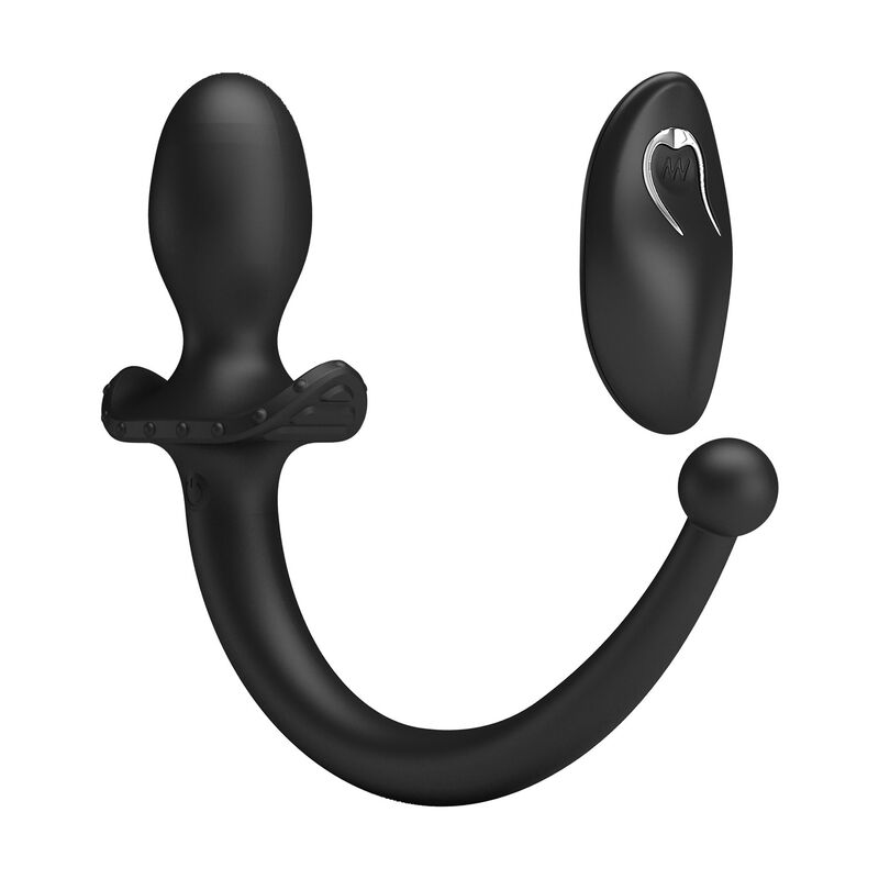 MR PLAY - WIRELESS REMOTE CONTROL ANAL AND PERINEUM VIBRATOR BLACK - Imagem de 4