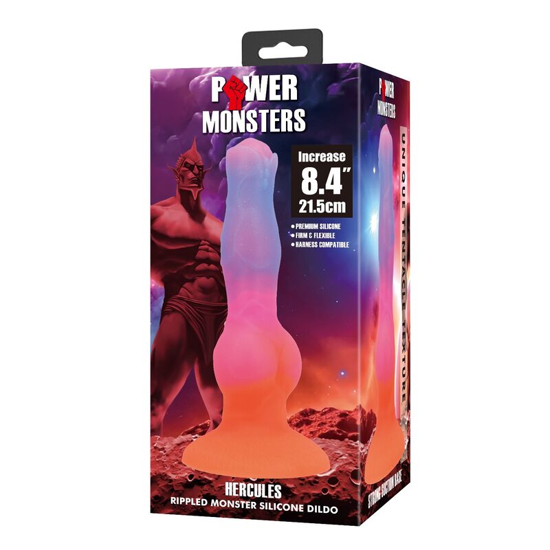 POWER MONSTERS - HERCULES FANTASY SILICONE DILDO 21.5 CM Ø 5 CM - Imagem de 2