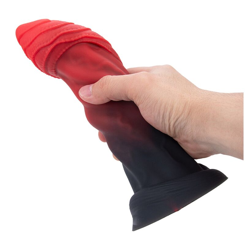 POWER MONSTERS - INFERNAL GOLIATH BICOLOR FANTASY SILICONE DILDO 25 CM Ø 6 CM - Imagem de 4