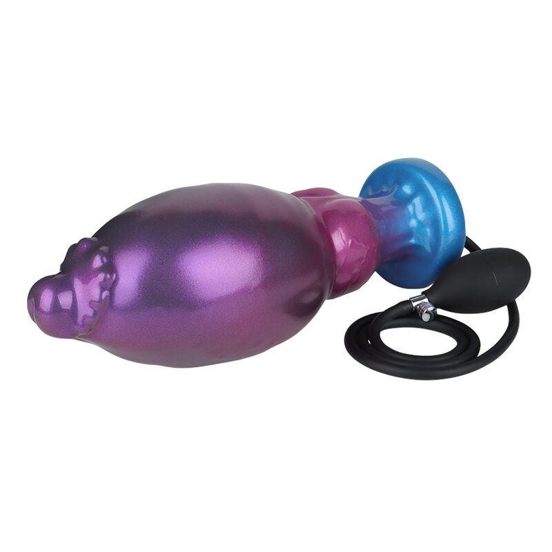 POWER MONSTERS - RIFT TITAN BICOLOR INFLATABLE FANTASY SILICONE DILDO 24 CM Ø 5 CM - Imagem de 4