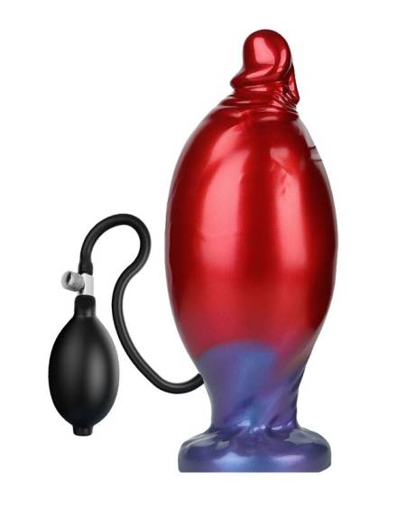 POWER MONSTERS - SHADOW BEHEMOTH BICOLOR INFLATABLE FANTASY SILICONE DILDO 22 CM Ø 5 CM