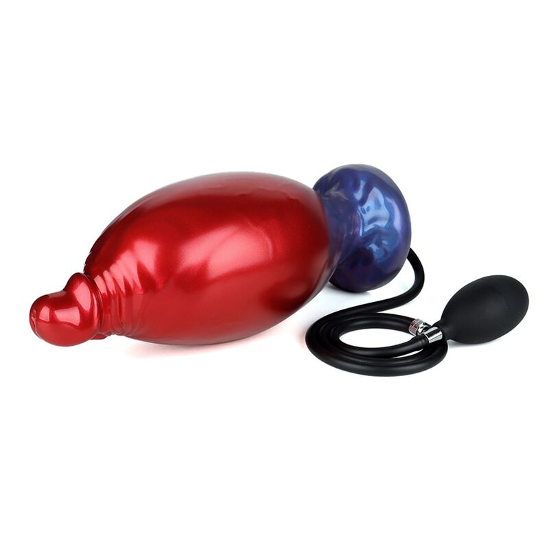 POWER MONSTERS - SHADOW BEHEMOTH BICOLOR INFLATABLE FANTASY SILICONE DILDO 22 CM Ø 5 CM - Imagem de 3