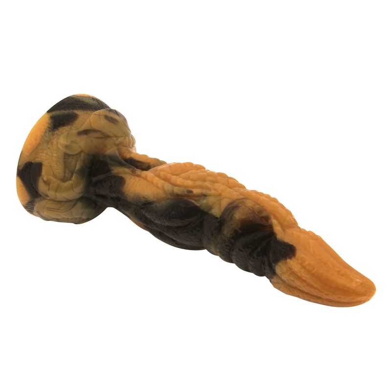 POWER MONSTERS - TYRANNOSAURUS BICOLOR FANTASY SILICONE DILDO 20.5 CM Ø 5 CM - Imagem de 5
