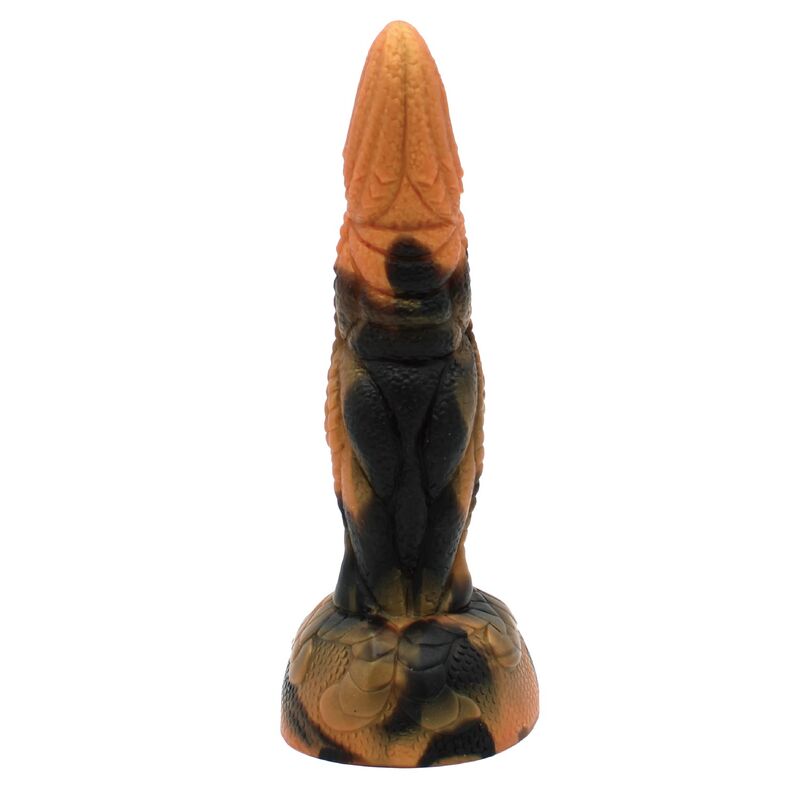POWER MONSTERS - TYRANNOSAURUS BICOLOR FANTASY SILICONE DILDO 20.5 CM Ø 5 CM - Imagem de 4