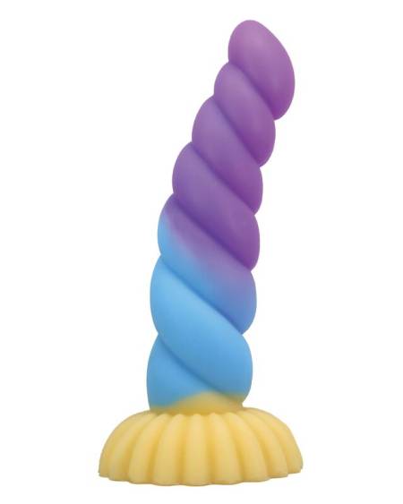 POWER MONSTERS - UNICORN TRICOLOR FANTASY SILICONE DILDO 22 CM Ø 5 CM