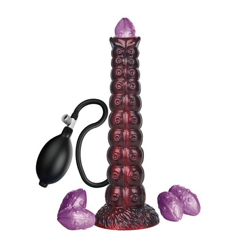 POWER MONSTERS - VOIDCLAW BRUTE BICOLOR INFLATABLE FANTASY SILICONE DILDO 29 CM Ø 5.7 CM