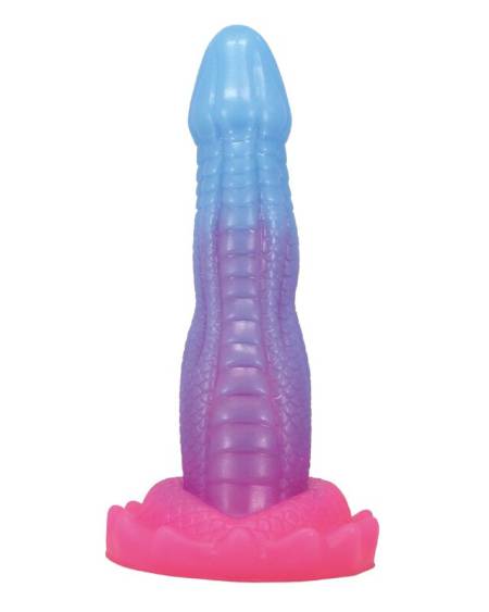 POWER MONSTERS - VOID PYTHON FANTASY DILDO WITH SUCTION CUP 20.5 CM Ø 5.2 CM BLUE, PURPLE  PINK