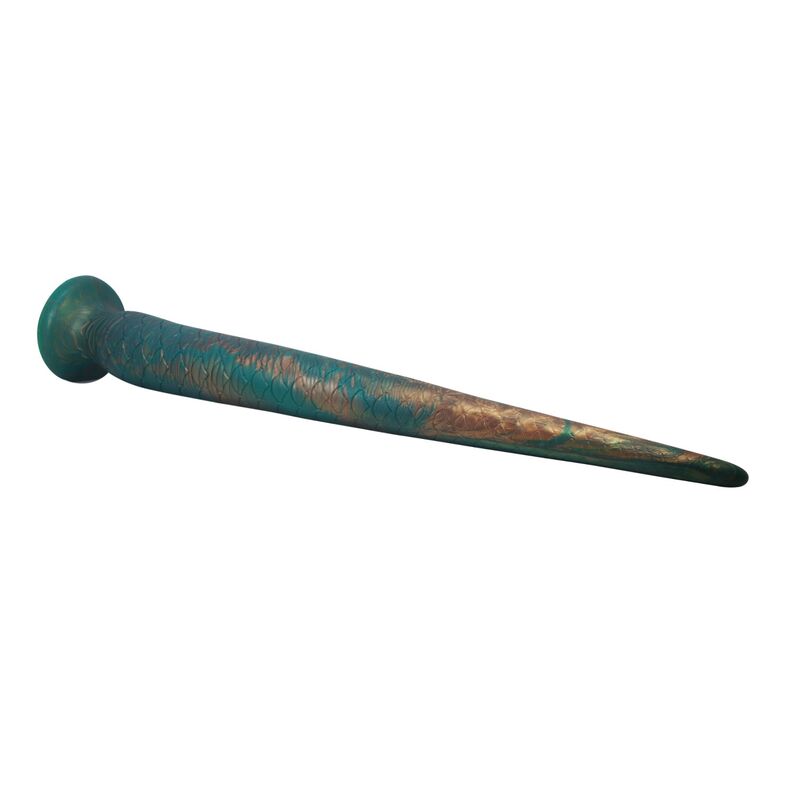 POWER MONSTERS - WILDWYRM TAIL BICOLOR FANTASY SILICONE DILDO 47 CM Ø 4 CM - Imagem de 5