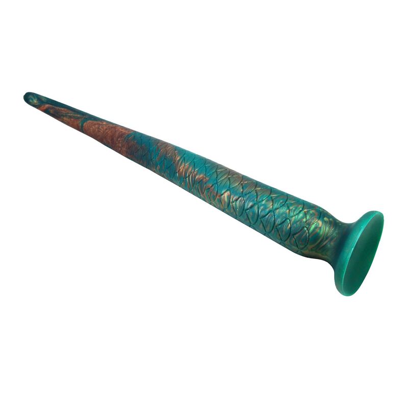 POWER MONSTERS - WILDWYRM TAIL BICOLOR FANTASY SILICONE DILDO 47 CM Ø 4 CM - Imagem de 4