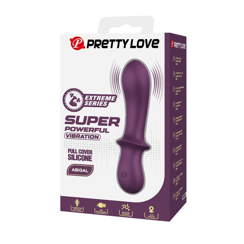 PRETTY LOVE - ABIGAIL RECHARGEABLE VIBRATOR 10 FUNCTIONS PURPLE - Imagem de 3