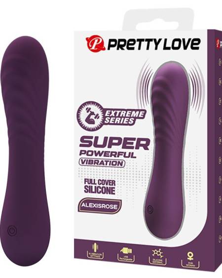 PRETTY LOVE - ALEXISROSE RECHARGEABLE VIBRATOR 10 FUNCTIONS PURPLE