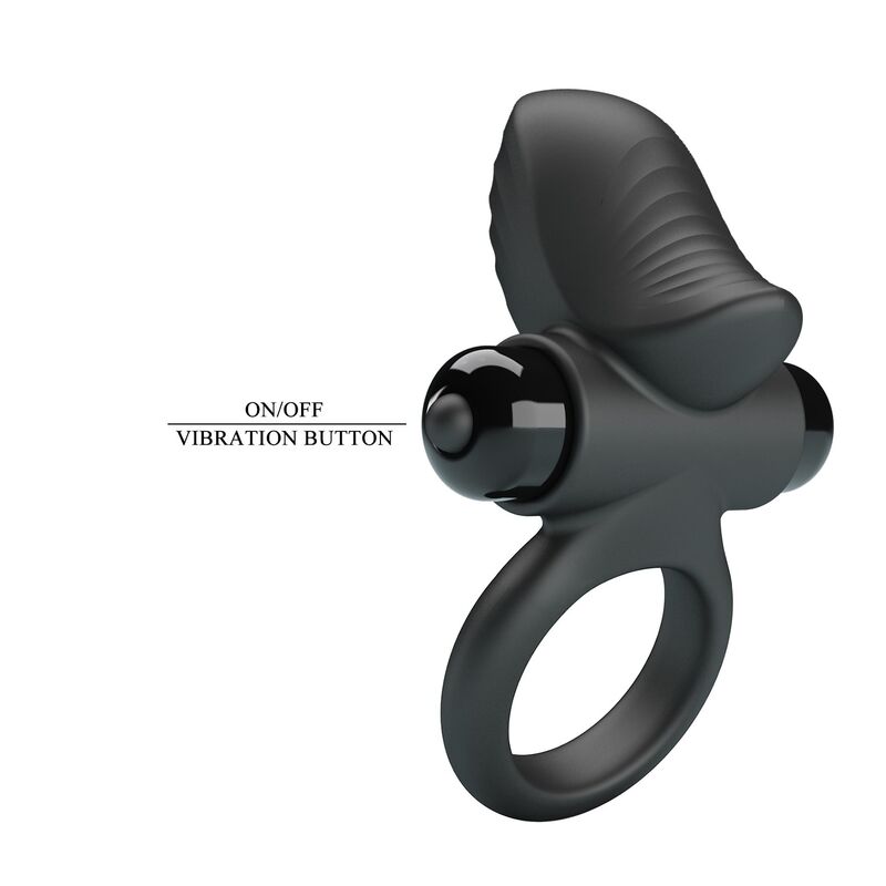 PRETTY LOVE - ADRIEN VIBRATING PENIS RING 10 FUNCTIONS BLACK - Imagem de 2