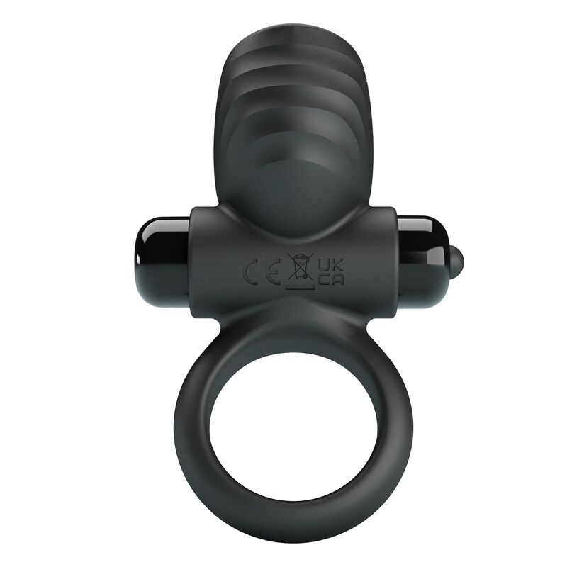 PRETTY LOVE - ADRIEN VIBRATING PENIS RING 10 FUNCTIONS BLACK - Imagem de 4