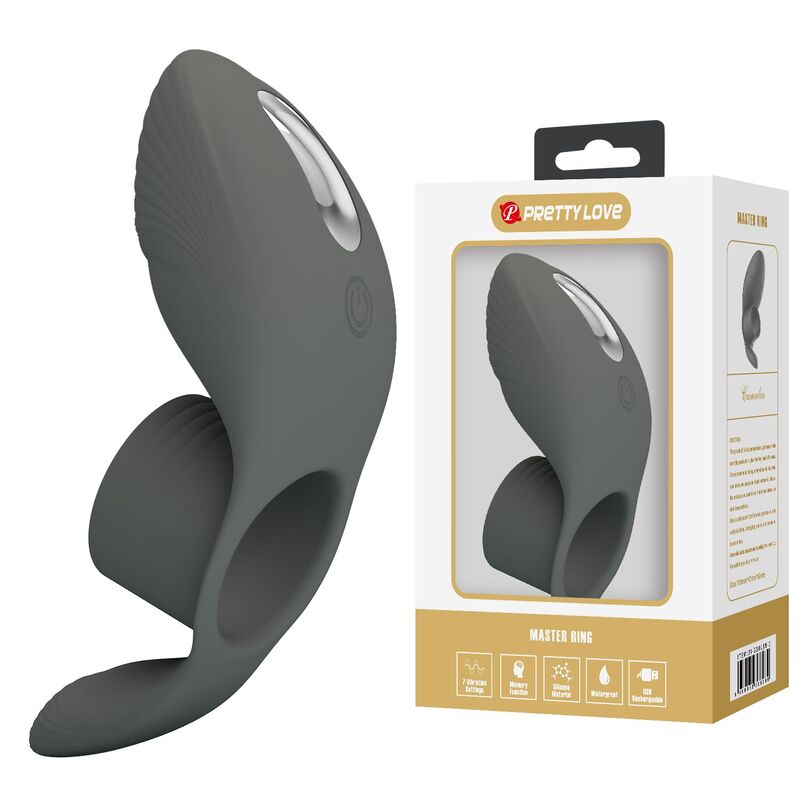 PRETTY LOVE - RECHARGEABLE VIBRATING RING WITH DUAL STIMULATION - Imagem de 4