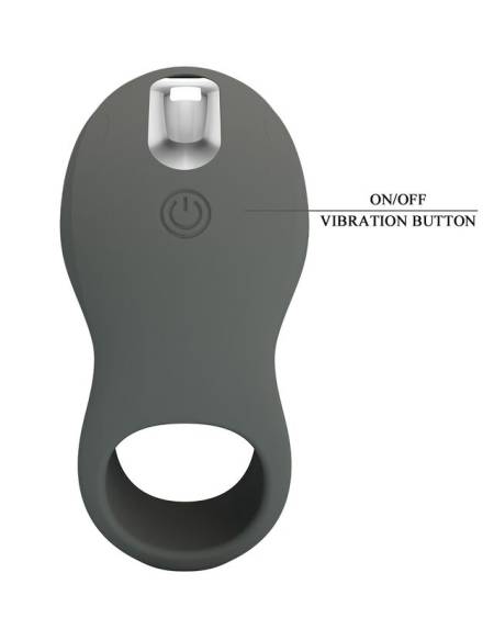 PRETTY LOVE - RECHARGEABLE VIBRATING RING WITH DUAL STIMULATOR