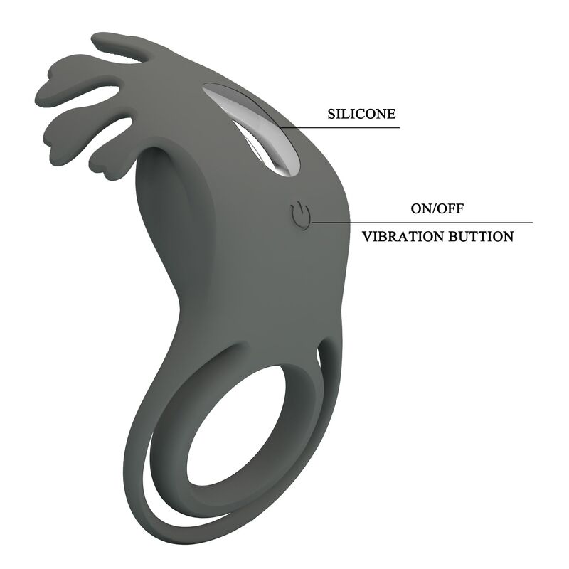 PRETTY LOVE - RECHARGEABLE VIBRATING RING WITH STIMULATOR - Imagem de 2