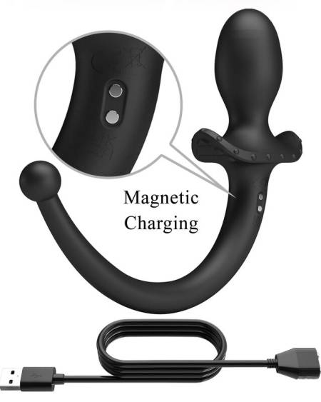 PRETTY LOVE - ANTHONY APP CONTROL ANAL AND PERINEUM VIBRATOR BLACK