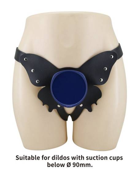 PRETTY LOVE - UNIVERSAL STRAP-ON HARNESS BRIEFS BLACK AND BLUE