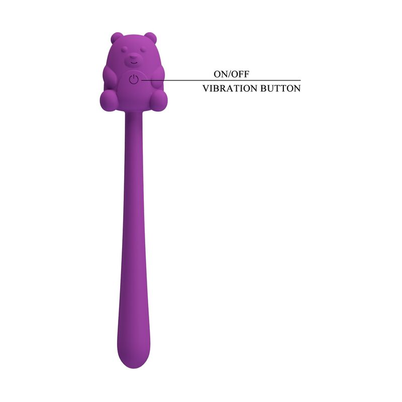 PRETTY LOVE - CUTE BEAR FLIRTING STICK RECHARGEABLE VIBRATOR - Imagem de 3