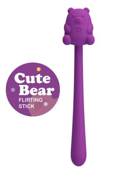 PRETTY LOVE - CUTE BEAR FLIRTING STICK RECHARGEABLE VIBRATOR