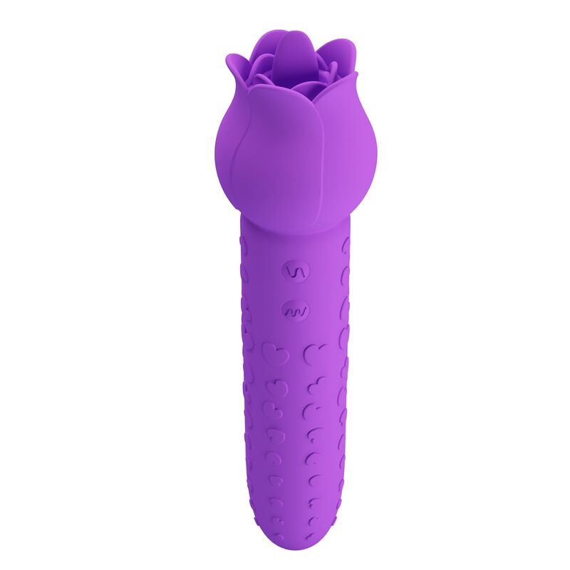 PRETTY LOVE - DANNELL RECHARGEABLE ORAL AND CLITORAL STIMULATOR VIBRATOR PURPLE - Imagem de 5