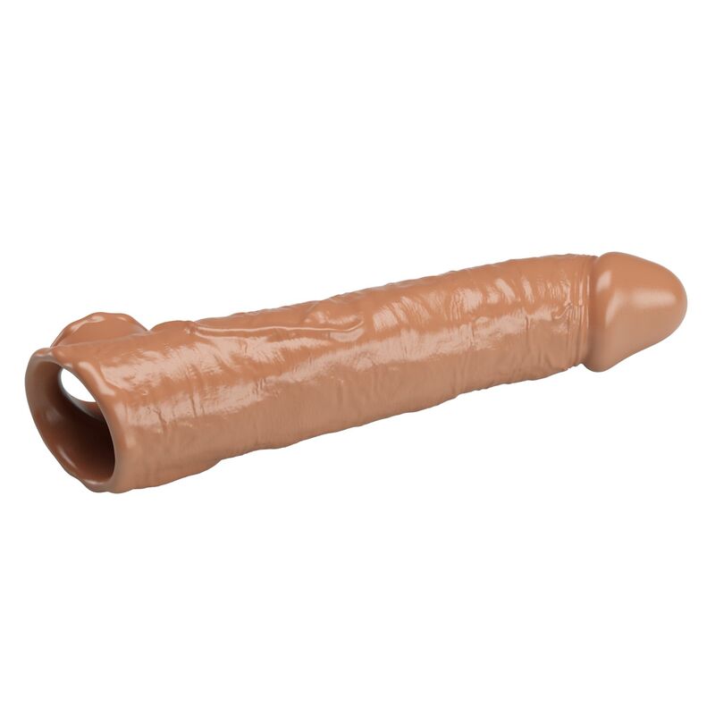PRETTY LOVE - ADJUSTABLE PENIS EXTENSION SLEEVE 26 CM Ø 4 CM BROWN - Imagem de 4