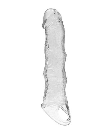 PRETTY LOVE - ADJUSTABLE PENIS EXTENSION SLEEVE 28 CM Ø 4.5 CM TRANSPARENT