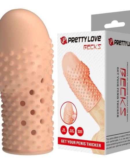 PRETTY LOVE - GEEK'S PENIS SLEEVE GET YOUR PENIS THICKER NATURAL COLOR